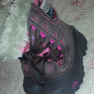 North Face snow boots girls 11